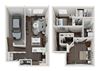 2 Bedroom Floorplan